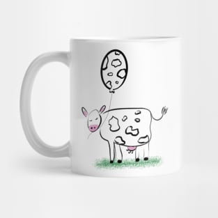 Birthday Cow Doodle Mug